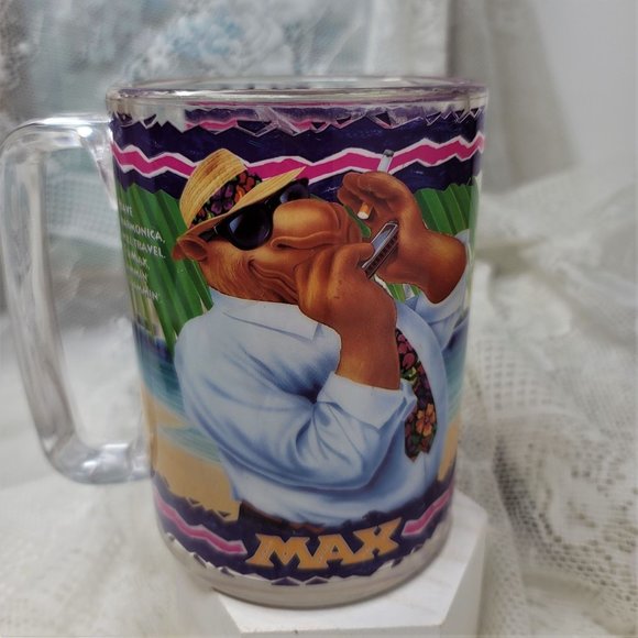 Vintage 1993 JOE'S BEACH CLUB Collectible Mug Camel Joe Mug "Max" - Picture 6 of 8